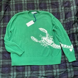 Tuckernuck lucky green lobster Rockland sweater NWT